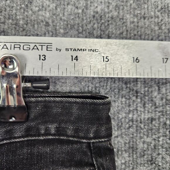 AG ADRIANO GOLDSCHMIED Black Isabelle High Rise Straight Crop Jeans SIZE 29 - Picture 3 of 13